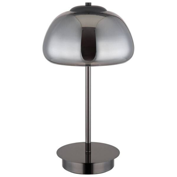 9007371465910 GLOBO Tischleuchte
Chrom schwarz Metall Glas B/H/L: ca. 30x23,5x40 cm