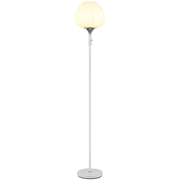 9007371471133 GLOBO Stehlampe
Chrom Opal weiß Metall Glas H/D: ca. 165x29 cm E27 1 Brennstellen
