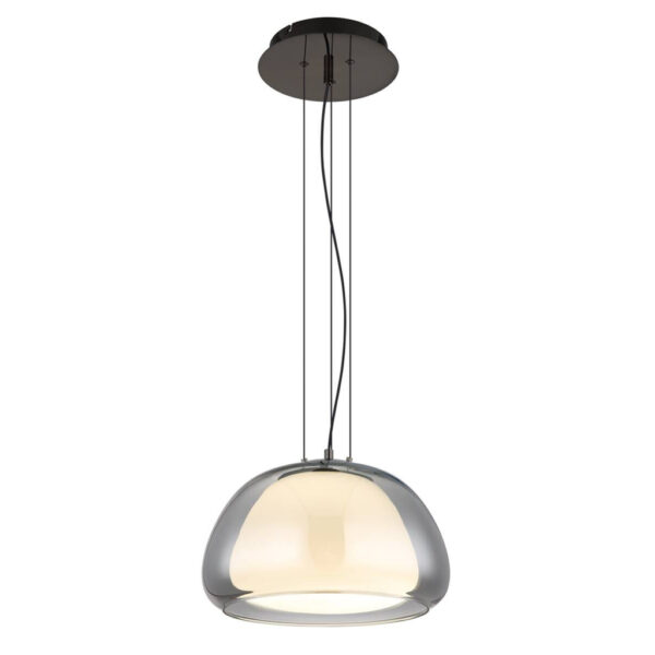 GLOBO LED-Pendelleuchte
schwarz Rauch Glas Metall H/D: ca. 120x38 cm 1 Brennstellen