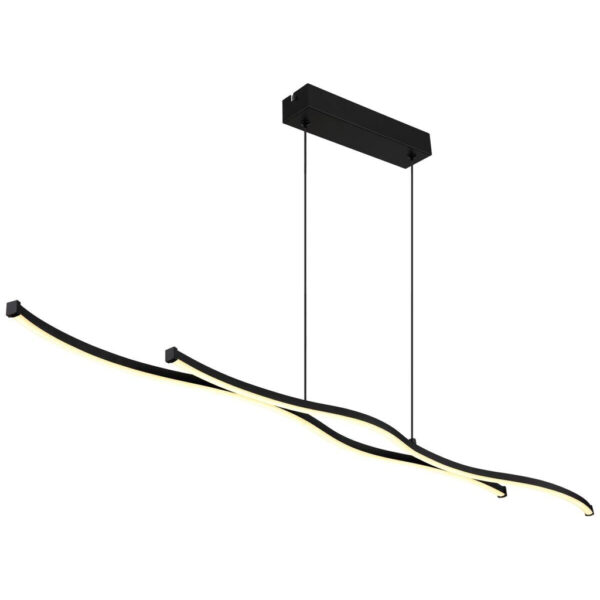 GLOBO LED-Pendelleuchte BOYD
schwarz Aluminium Metall B/H/T: ca. 8,6x120x110,4 cm 1 Brennstellen