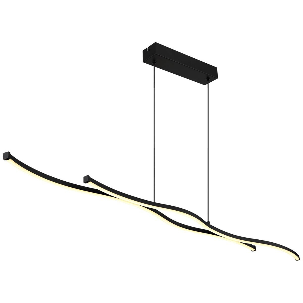 GLOBO LED-Pendelleuchte BOYD
schwarz Aluminium Metall B/H/T: ca. 8,6x120x110,4 cm 1 Brennstellen