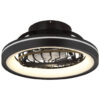 GLOBO LED-Deckenventilator DEANNE 3665 Opal schwarz H/D: ca. 20x48 cm max. 40 W