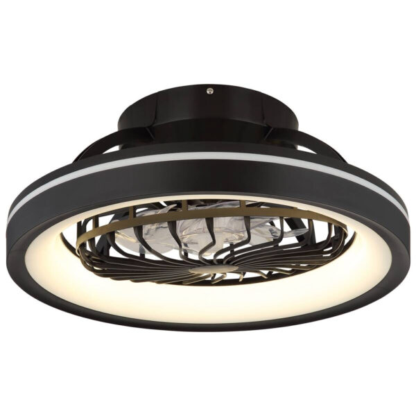 GLOBO LED-Deckenventilator DEANNE 3665 Opal schwarz H/D: ca. 20x48 cm max. 40 W GLOBO LED-Deckenventilator DEANNE 3665 Opal schwarz H/D: ca. 20x48 cm max. 40 W