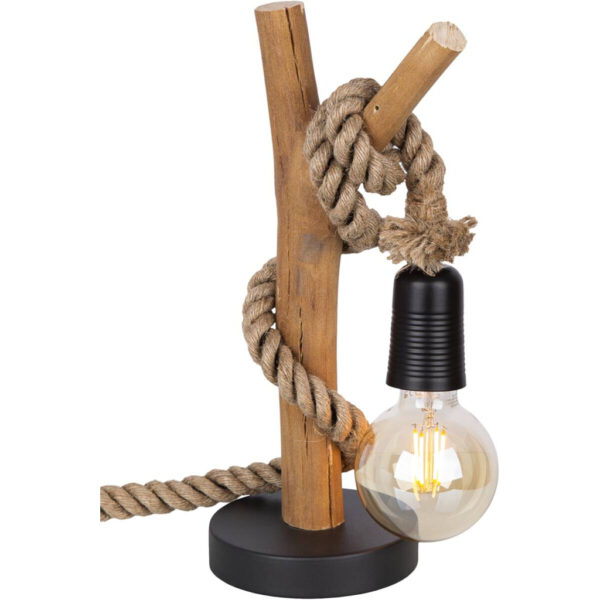 9007371475636 GLOBO Tischleuchte NERIDA 52060146X
natur schwarz MDF Holz H/D: ca. 40x15 cm E27 1 Brennstellen