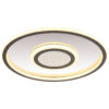GLOBO LED-Deckenleuchte Cara Chrom grau Edelstahl Metall Aluminium H/D: ca. 5x43,2 cm 1 Brennstellen