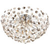 GLOBO LED-Deckenleuchte gold klar Metall H/D: ca. 25x45 cm 4 Brennstellen