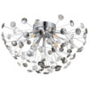 GLOBO LED-Deckenleuchte Rauch Chrom Metall H/D: ca. 25x45 cm 4 Brennstellen