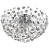GLOBO LED-Deckenleuchte Rauch Chrom Metall H/D: ca. 32,5x60 cm 6 Brennstellen