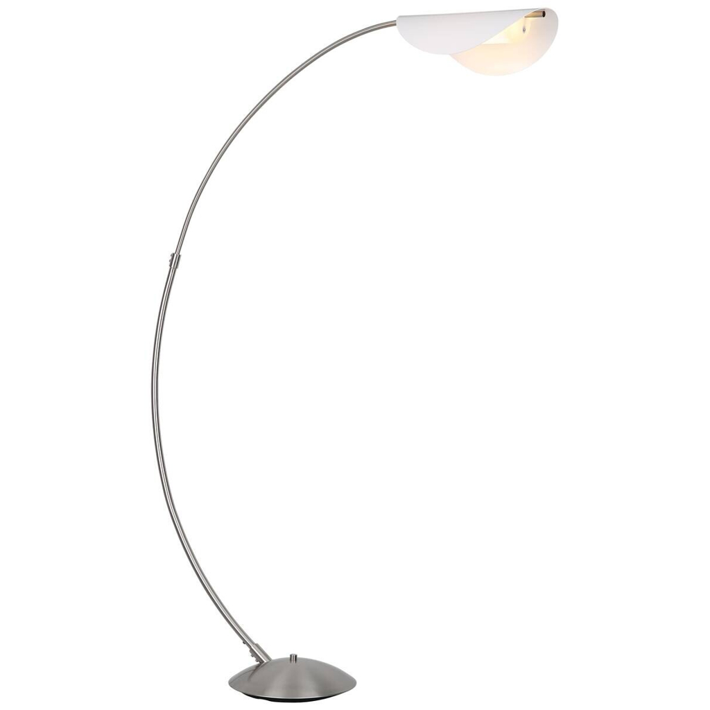 GLOBO Stehlampe
nickel matt Opal Metall Acryl B/H/T/L: ca. 35x182x124x124 cm 1 Brennstellen