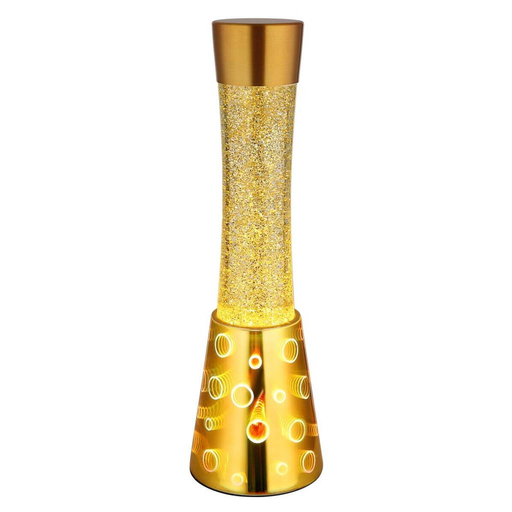 GLOBO LED-Tischleuchte Sparkle
gold klar schwarz PVC Glas H/D: ca. 40,6×12,5 cm 1 Brennstellen