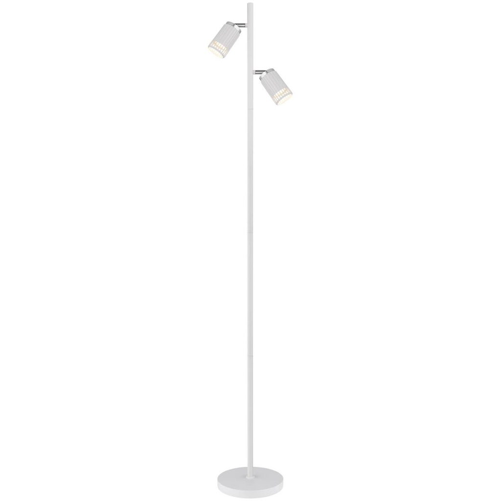 GLOBO Stehlampe Metall Aluminium B/H/T/L: ca. 22x158x27,5×27,5 cm GU10 2 Brennstellen – verschiedene Farben