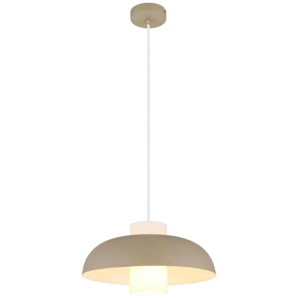 GLOBO Pendelleuchte Lowe
sand Metall H/D: ca. 120×38 cm E27 1 Brennstellen