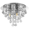 GLOBO Deckenleuchte LONDON 63040306X Chrom Metall H/D: ca. 26x38 cm E14 3 Brennstellen
