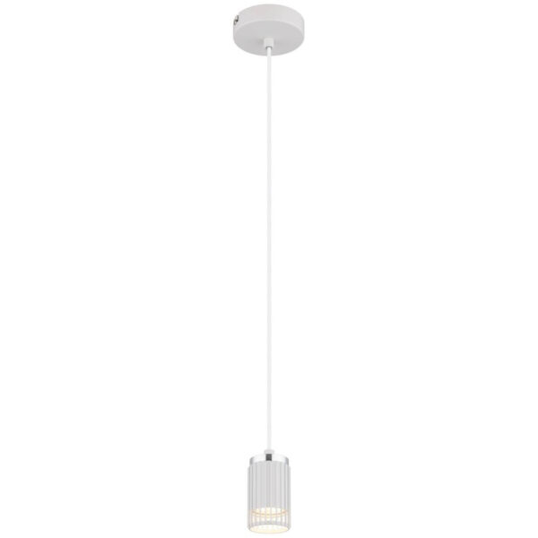 GLOBO Pendelleuchte
weiß Metall Aluminium H/D: ca. 120x10 cm GU10 1 Brennstellen