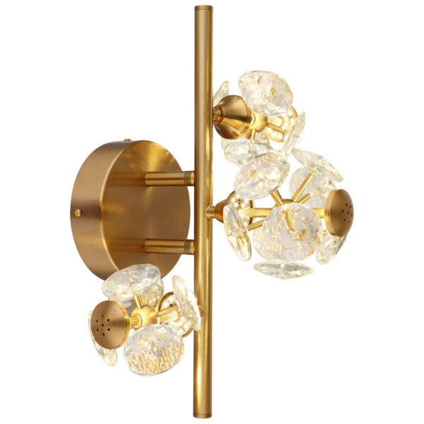9007371518258 GLOBO Wandleuchte
gold klar Metall B/H/T/L: ca. 33x27x41x41 cm 1 Brennstellen