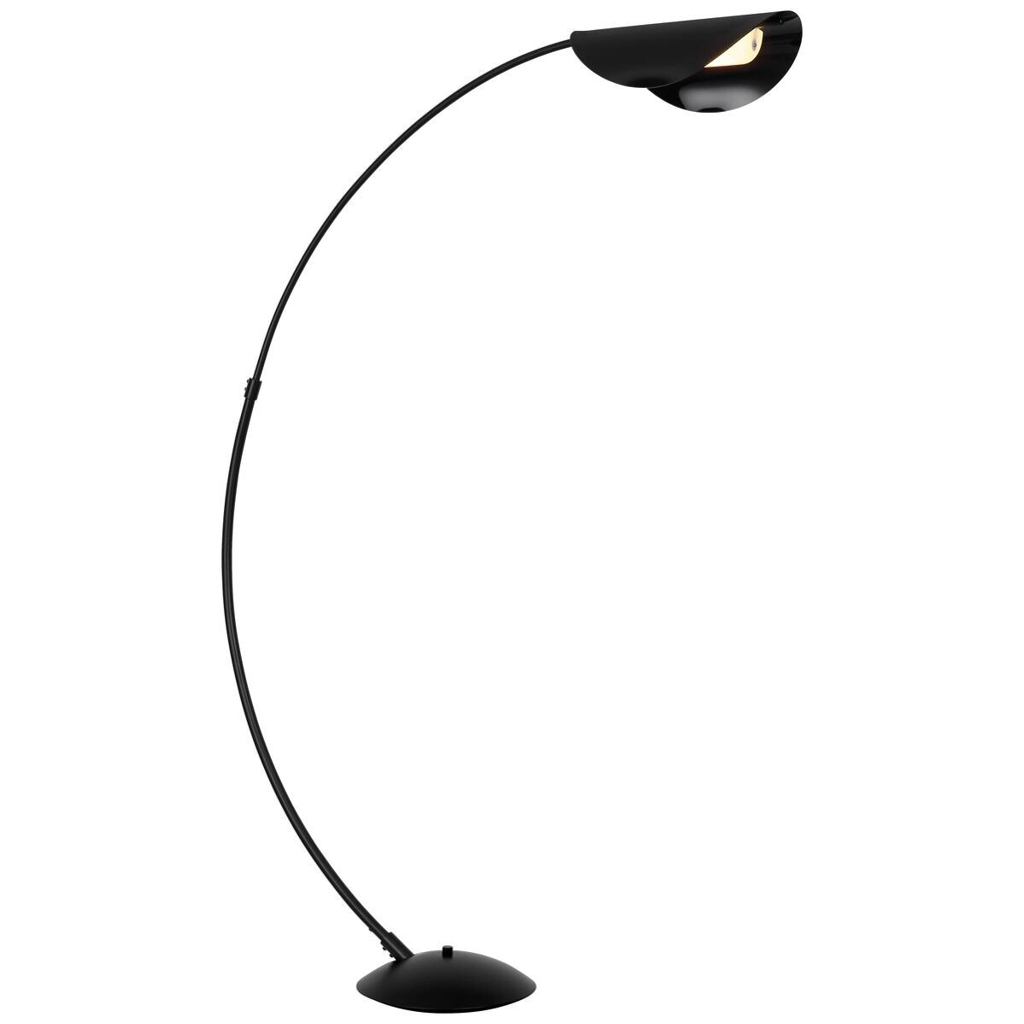 GLOBO Stehlampe
mattschwarz grau Acryl Metall B/H/T/L: ca. 35x182x124x124 cm 1 Brennstellen