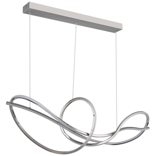 9007371519415 GLOBO Pendelleuchte
Chrom Opal Edelstahl Metall B/H/T: ca. 110x120x33 cm 1 Brennstellen