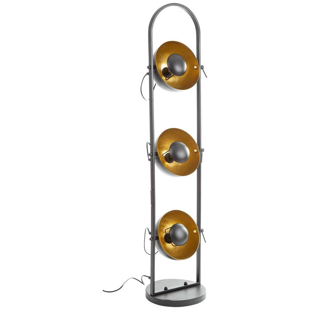 GLOBO Stehlampe OLE 46150345X
schwarz gold Metall H/D: ca. 117×20 cm 3 Brennstellen