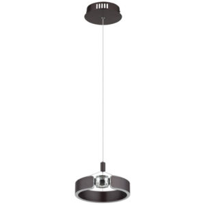 GLOBO LED-Pendelleuchte bronze Opal Metall Acryl H/L: ca. – verschiedene Größen