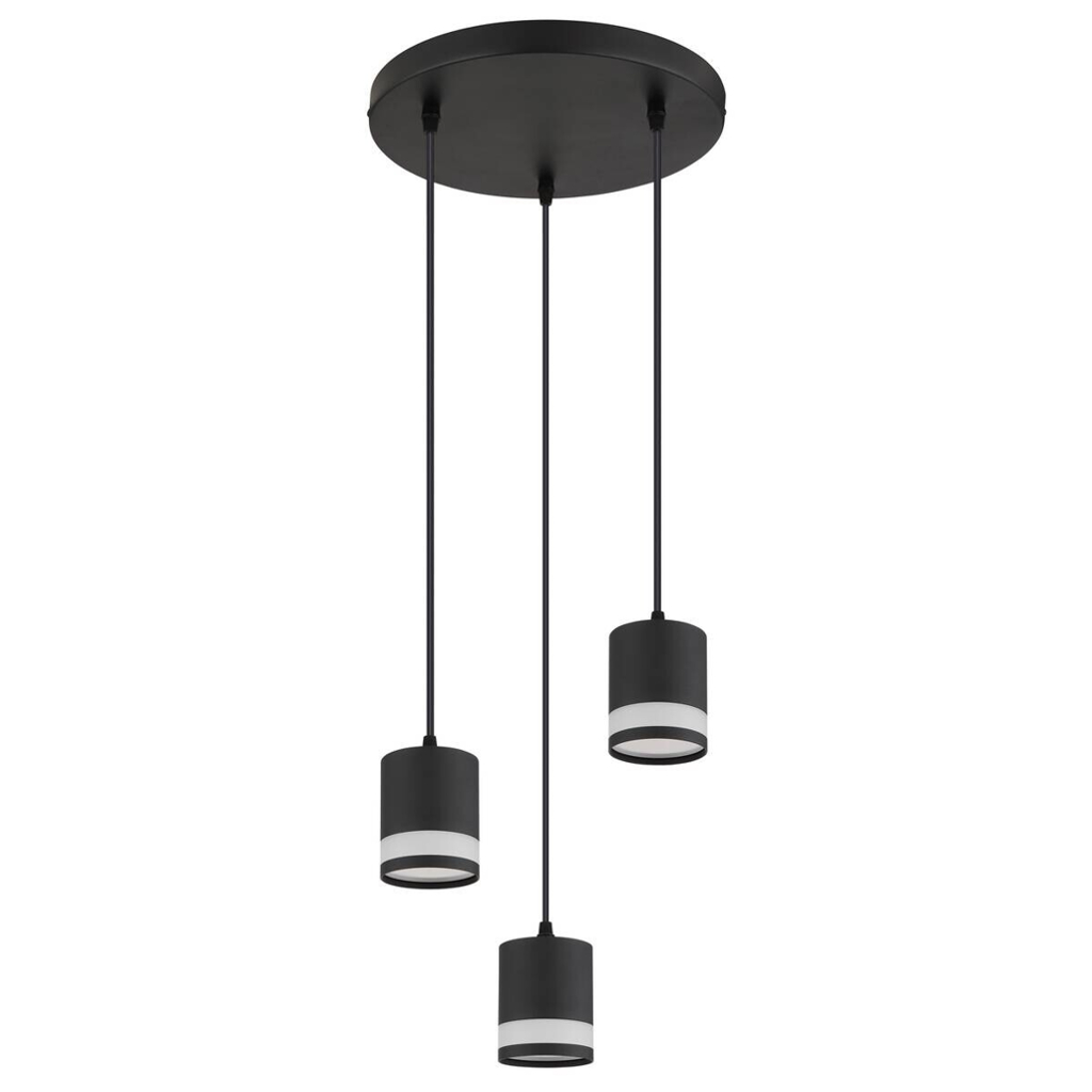GLOBO Hängeleuchte
Opal schwarz Kunststoff Metall H/D: ca. 110×30 cm 3 Brennstellen