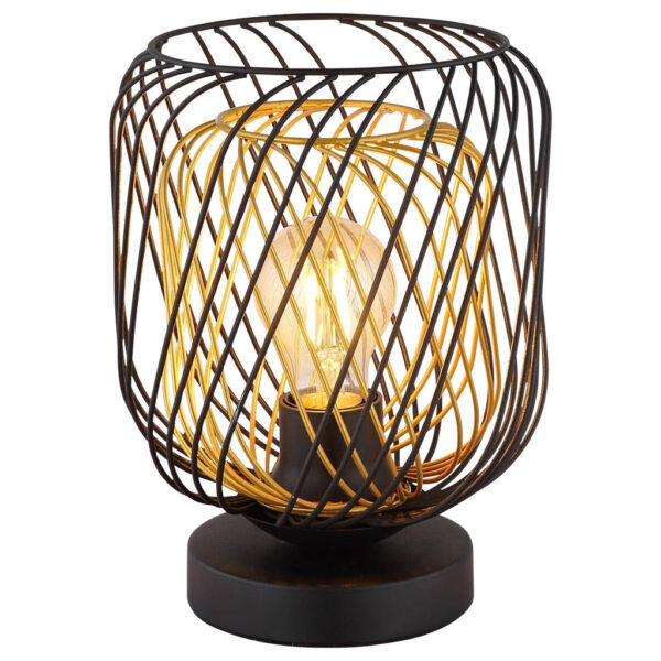 9007371522347 GLOBO Tischleuchte DICHTI 15965TS
schwarz Metall H/D: ca. 24,5x18 cm E27 1 Brennstellen