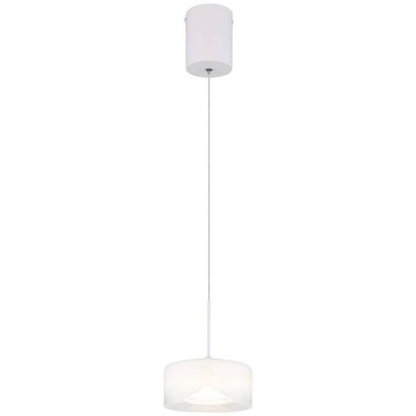 9007371525300 GLOBO Pendelleuchte
weiß Opal Metall Glas H/D: ca. 150x15 cm 1 Brennstellen