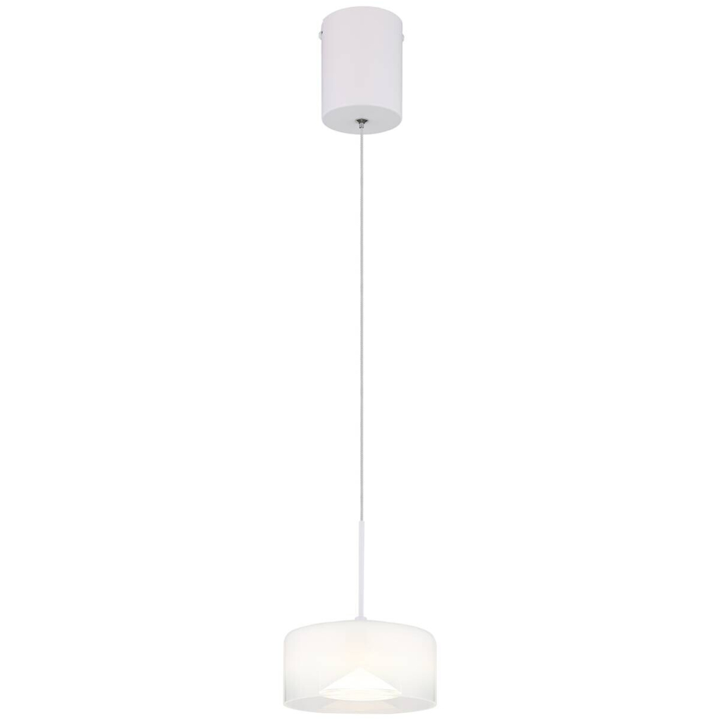 GLOBO Pendelleuchte
weiß Opal Metall Glas H/D: ca. 150×15 cm 1 Brennstellen