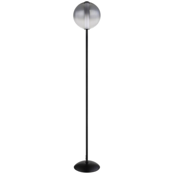 9007371525652 GLOBO Stehlampe
mattschwarz Opal Rauch Glas Metall H/D: ca. 152x25 cm 1 Brennstellen