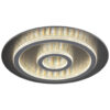GLOBO LED-Deckenleuchte mattschwarz anthrazit hellgrau Kunststoff Metall H/D: ca. 5,5x45 cm 1 Brennstellen