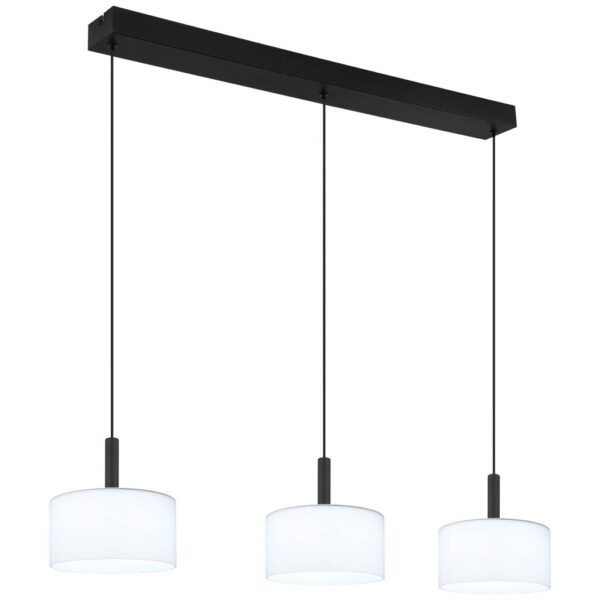 9007371531325 GLOBO Pendelleuchte
mattschwarz Opal Glas Metall B/H/T/L: ca. 20x150x96x96 cm 1 Brennstellen