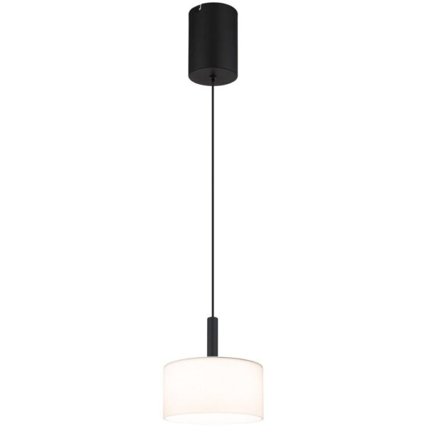 9007371533329 GLOBO Pendelleuchte
Opal mattschwarz Metall Glas H/D: ca. 150x20 cm 1 Brennstellen