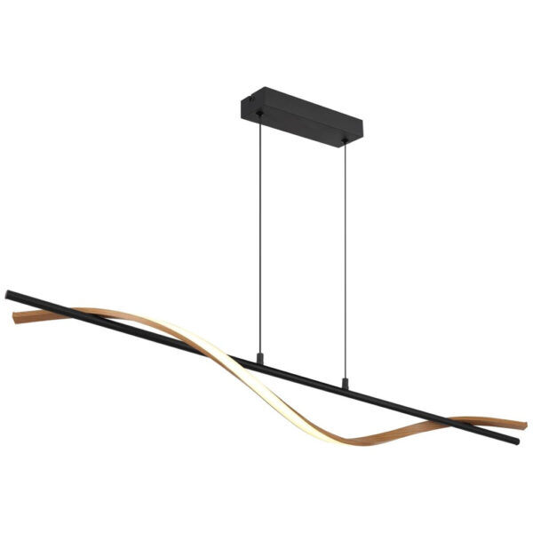 9007371533749 GLOBO LED-Hängeleuchte
Opal dunkelbraun mattschwarz Metall Kunststoff PVC B/H/L: ca. 14x120x115 cm 1 Brennstellen