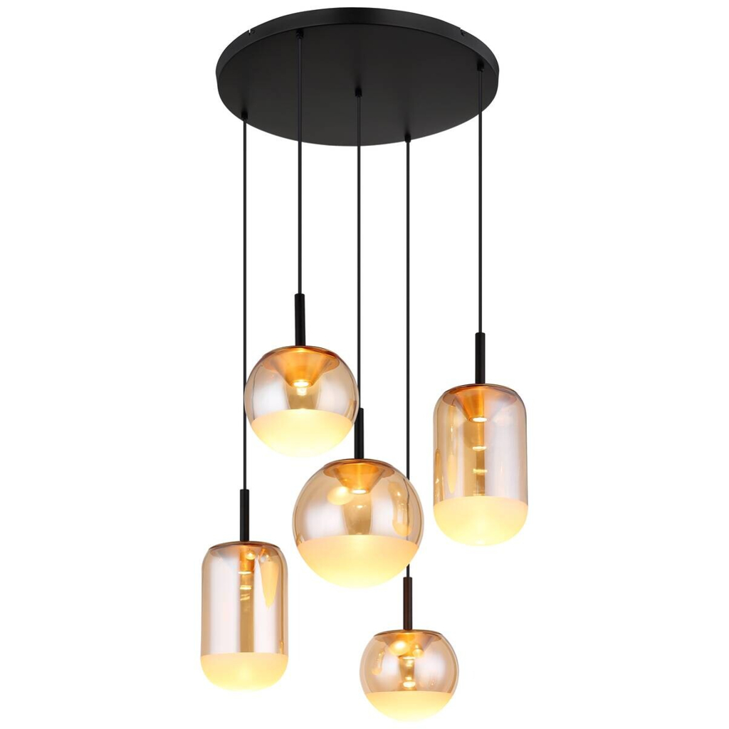 GLOBO LED-Hängeleuchte
schwarz messing Metall Aluminium H/D: ca. 150×71 cm 1 Brennstellen