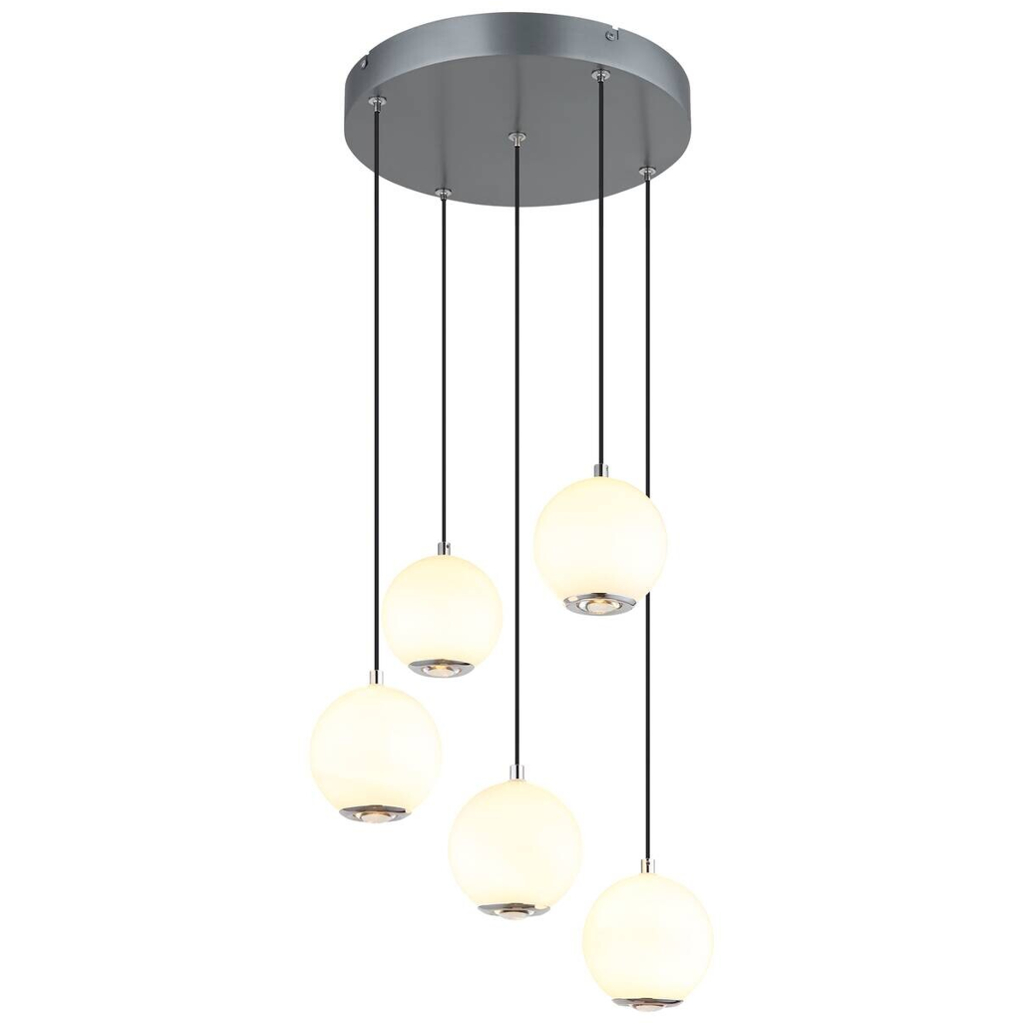 GLOBO Pendelleuchte
Opal grau Metall Glas H/D: ca. 150×39 cm 1 Brennstellen