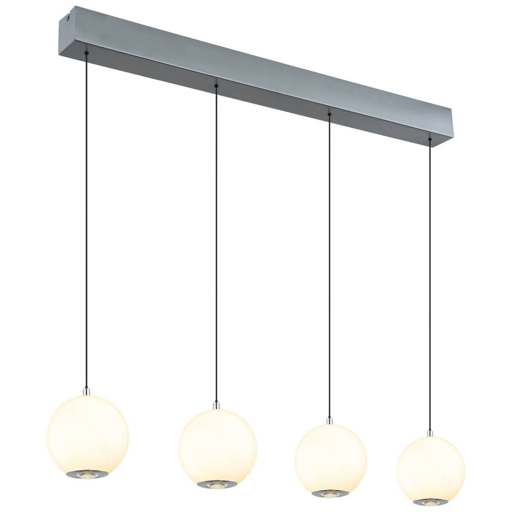 GLOBO Pendelleuchte
grau Opal Metall Glas B/H/T/L: ca. 15x150x99x99 cm 1 Brennstellen
