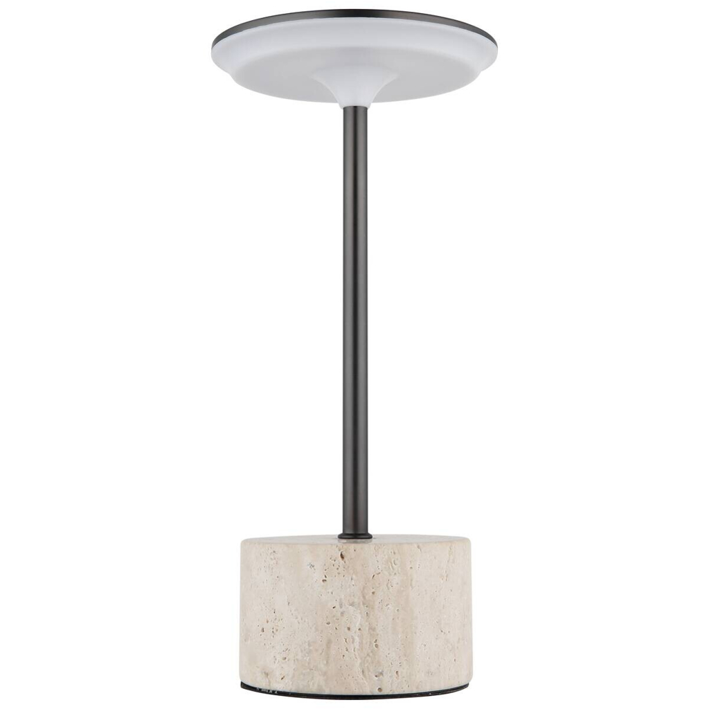 GLOBO Tischleuchte
sand Chrom Kunststoff Metall B/H/L: ca. 16,5×31,5×16,5 cm