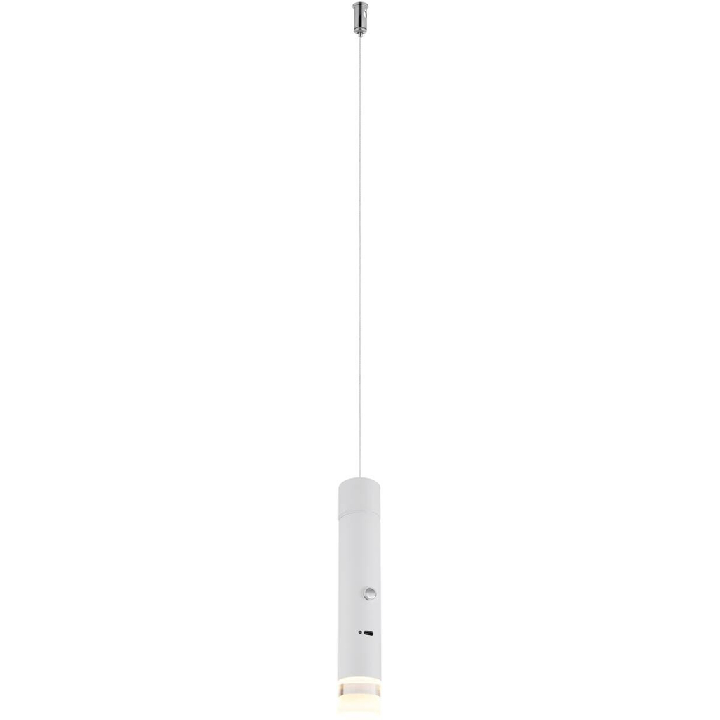 GLOBO LED-Hängeleuchte klar Metall Acryl H/D: ca. 120×3,8 cm 1 Brennstellen – verschiedene Farben