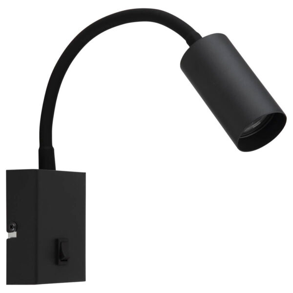 GLOBO Wandleuchte
schwarz Chrom Kunststoff Metall Aluminium B/H/L: ca. 8,5x20,5x9 cm