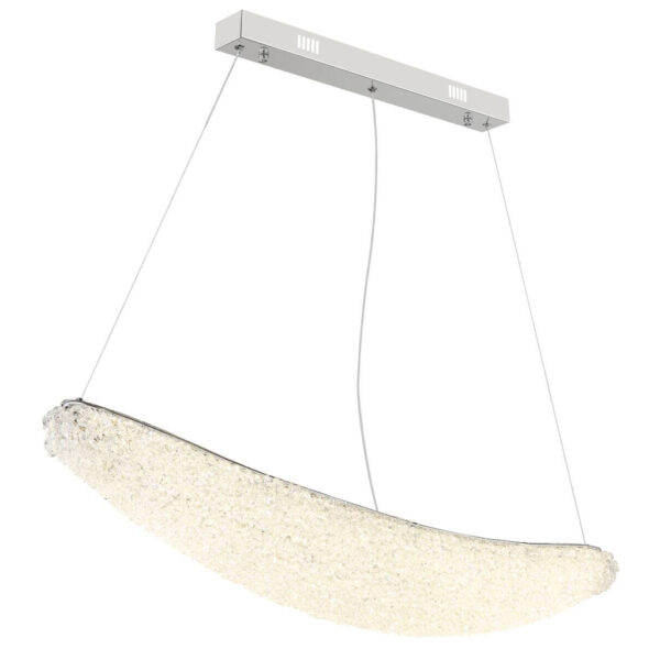 GLOBO LED-Pendelleuchte
Chrom transparent Metall Glas B/H/T: ca. 19x120x105 cm 1 Brennstellen
