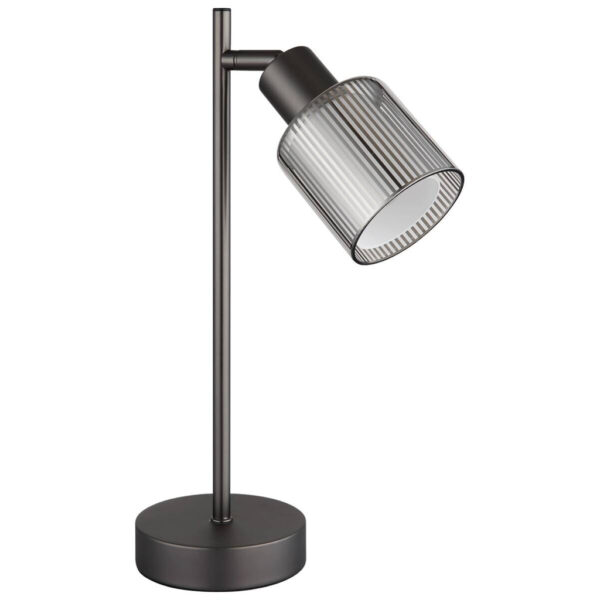 GLOBO Tischleuchte
schwarz Chrom Glas Metall B/H/L: ca. 11,5x37,5x15 cm E14 1 Brennstellen