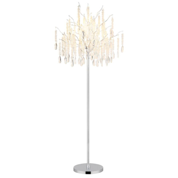 9007371567010 GLOBO Stehlampe
gold klar amber Metall Glas H/D: ca. 165x55 cm E14 5 Brennstellen