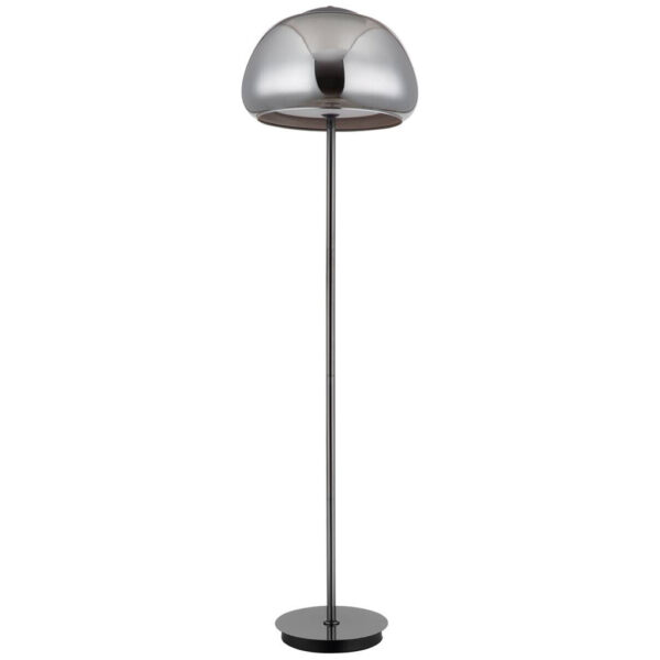 9007371569113 GLOBO Stehlampe
Chrom schwarz Metall Glas B/H/L: ca. 44x37x44 cm