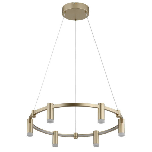 GLOBO Hängeleuchte
Opal gold Acryl Aluminium Metall H/D: ca. 120x62 cm 1 Brennstellen