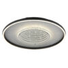 GLOBO Deckenleuchte schwarz silber klar Glas Aluminium Kunststoff H/D: ca. 6,8x51,5 cm 1 Brennstellen