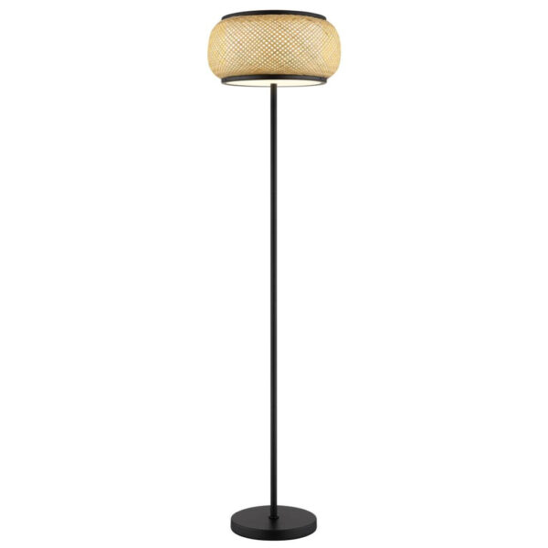 GLOBO Stehlampe
natur mattschwarz Metall Bambus H/D: ca. 146,1x38 cm 1 Brennstellen