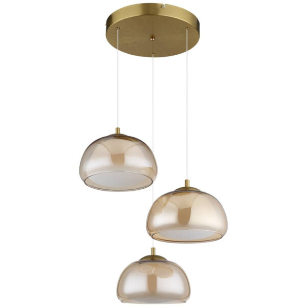 GLOBO Hängeleuchte
gold Glas Metall B/H/L: ca. 53,5x26x57 cm