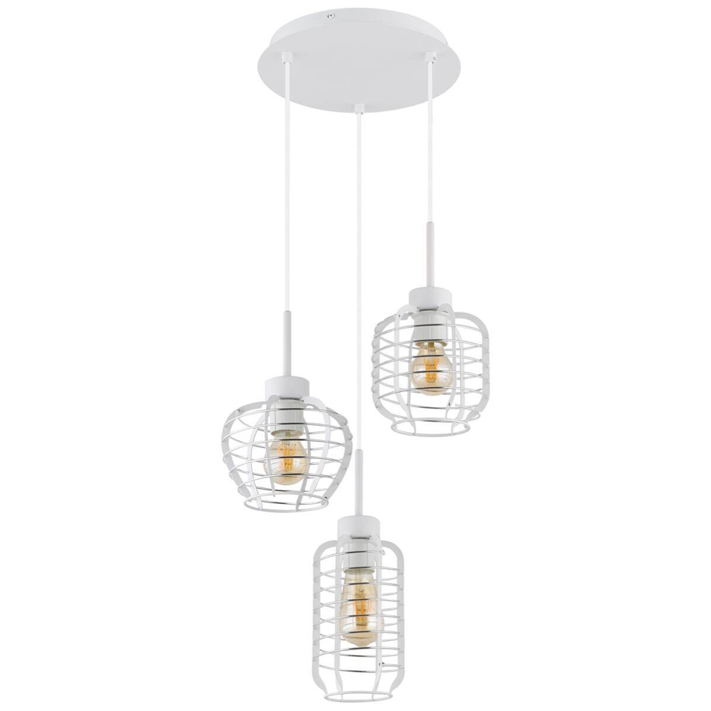 GLOBO Hängeleuchte
weiß Chrom Aluminium Metall B/H/L: ca. 37×39,5×37 cm E27 3 Brennstellen