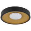 GLOBO Deckenventilator schwarz gold Kunststoff Metall B/H/L: ca. 11x42,5x42,5 cm