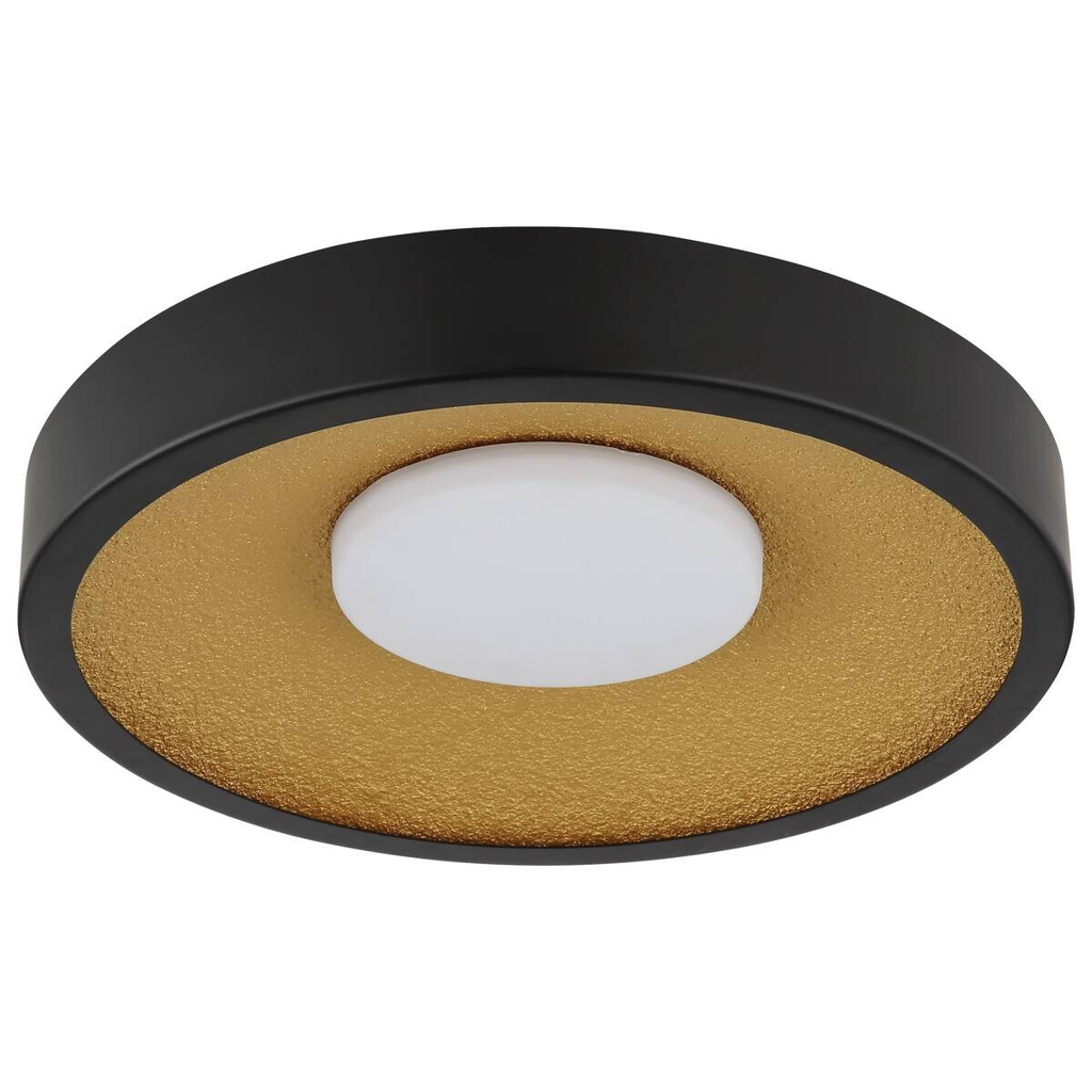 GLOBO Deckenventilator schwarz gold Kunststoff Metall B/H/L: ca. 11x42,5x42,5 cm