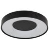 GLOBO Deckenventilator schwarz weiß Metall Kunststoff B/H/L: ca. 9x42x40 cm